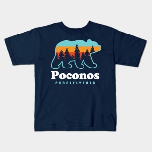 Pocono Mountains Pennsylvania Kids T-Shirt